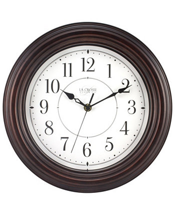 Часы La Crosse 404-2630W 12 "Кварцевые настенные часы Evelyn с бесшумным механизмом La Crosse Technology
