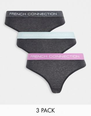 Женские Трусы-стринги French Connection, набор из трех штук French Connection