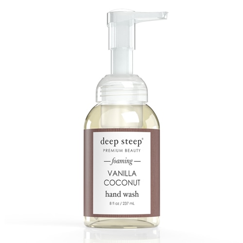 Deep Steep Premium Beauty Classic Пенящееся средство для мытья рук с ванилью и кокосом -- 8 жидких унций Deep Steep
