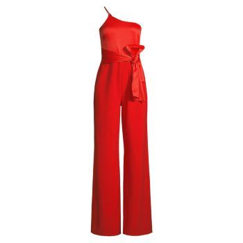Yara One-Shoulder Bow Jumpsuit Likely
