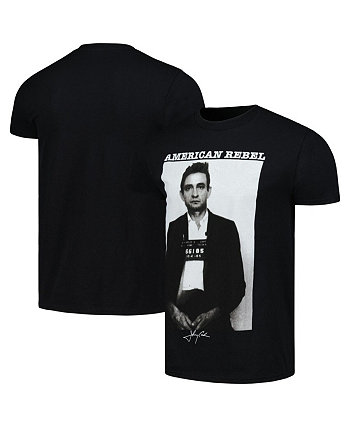 Men's and Women's Black Johnny Cash Mug Shot T-shirt Merch Traffic