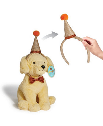 12-дюймовая плюшевая плюшевая игрушка лабрадора с колпаком для вечеринки FAO Schwarz