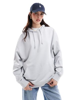 ASOS DESIGN oversized hoodie in washed gray ASOS DESIGN