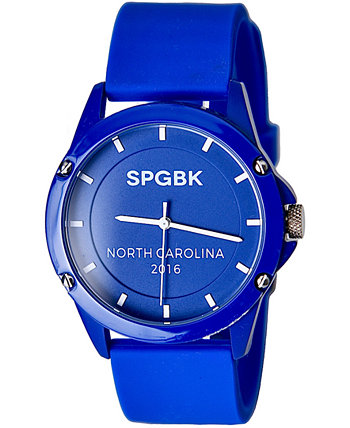 Часы унисекс Bronco с тремя стрелками, кварцевые, синие, силиконовые, 44 мм SPGBK Watches