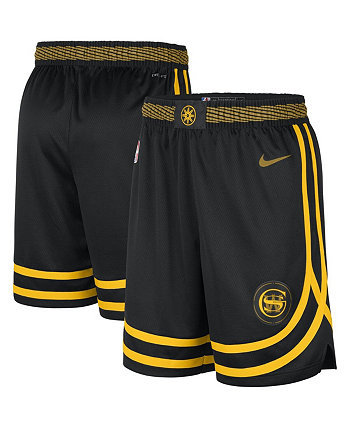 Мужские черные шорты Golden State Warriors 2023/24 City Edition Swingman Nike