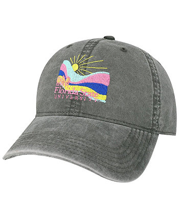 Мужская серая регулируемая шапка из саржи в стиле семинолов штата Флорида в стиле пляжный клуб Rays League Collegiate Wear