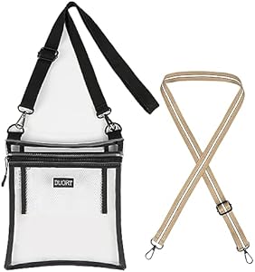 Сумка кросс-боди DUORT Clear Bag Stadium Approved, TPU Clear Purses Inside Pocket Duort