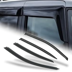 M-AUTO Window Visors Rain Guards Shields Compatible with 08-14 Dodge Avenger, Tape-On Rain Guards Shields, 4 PCs M-Auto