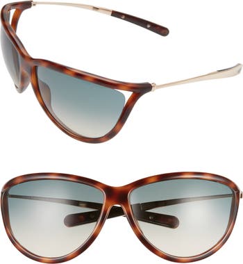 Крупногабаритные солнцезащитные очки Tammy 70 мм с градиентом градиента Tom Ford