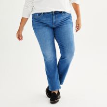 Прямые джинсы с пышными формами Sonoma Goods For Life® больших размеров SONOMA