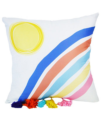 Smoothie Rainbow Decorative Pillow, 18" x 18" Donna Sharp