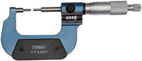 Fowler 52-218-301-1, Digit Counter Spline Micrometer with 0-1" Measuring Range Fowler