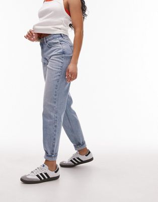 Topshop Hourglass Mom jeans in bleach Topshop Hourglass