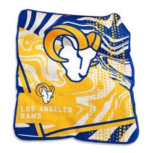 Los Angeles Rams 50&#34; x 60&#34; Swirl Raschel Throw Blanket Logo Brand