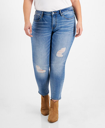 Модные рваные джинсы скинни больших размеров Ace Vigoss
