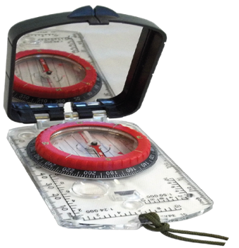 Роскошный зеркальный визирный компас со склонением Mountain Summit Gear