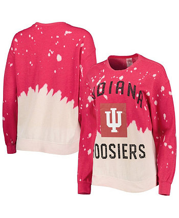 Женский пуловер с выцветшим рисунком Indiana Hoosiers Twice As Nice Gameday Couture
