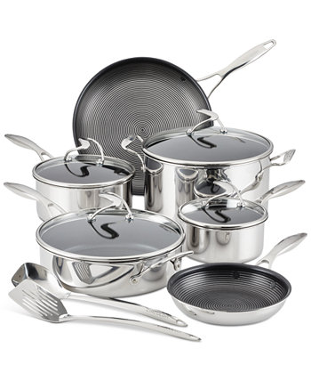 SteelShield C-Series трехслойная антипригарная посуда плюс дополнительный набор посуды, 12 предметов Circulon