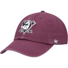 Men's '47 Purple Anaheim Ducks Alternate Logo Clean Up Adjustable Hat Unbranded