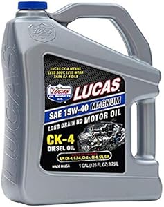 Lucas Oil SAE 15W-40 MAGNUM CK-4 DIESEL OIL,1 GAL (10287) Lucas Oil