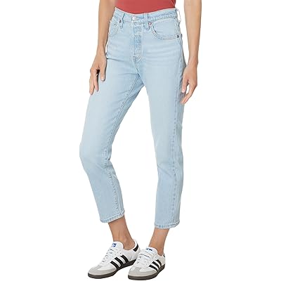 Джинсы Levi's® 501 Crop с завышенной талией, свободного кроя из 99% хлопка Levi's®