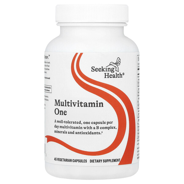 Multivitamin One, 45 Vegetarian Capsules (Вегетарианские капсулы) Seeking Health