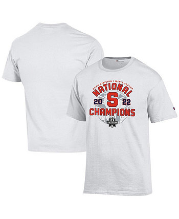 Мужская белая футболка Syracuse Orange 2022 NCAA Men's Soccer National Champions Locker Room Champion