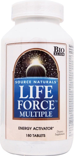 Многокомпонентный комплекс Life Force™ с железом - 180 таблеток для энергии и баланса Source Naturals