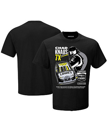 Мужская черная футболка Chad Knaus NASCAR Hall of Fame Class of 2024 Checkered Flag Sports