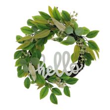 Sonoma Goods For Life® Hello Artificial Eucalyptus Wreath SONOMA