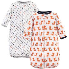 Infant Boy Cotton Long-Sleeve Wearable Sleeping Bag, Sack, Blanket, Foxes, 3-9 Months Hudson Baby