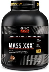 GNC AMP Mass XXX with MyoTOR Protein Powder (Порошок) | Targeted Muscle Building and Workout Support Formula with BCAA and Creatine | Chocolate | 13 Servings (Порции) GNC