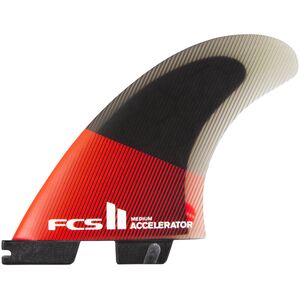 II Accelerator PC Tri Surfboard Fins FCS