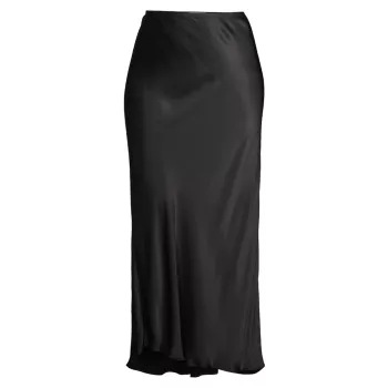 Атласная юбка-комбинация макси Baacal, Plus Size