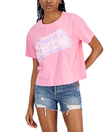 Juniors' Malibu Barbie Short-Sleeve T-Shirt Grayson Threads, The Label