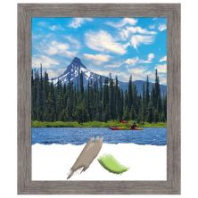 Pinstripe Plank Grey Narrow Picture Frame, Photo Frame, Art Frame Amanti Home