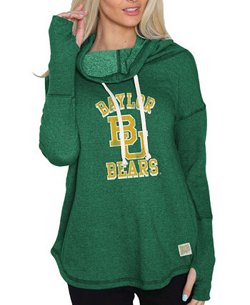 Женский зеленый свитшот-пуловер с воротником-стойкой Baylor Bears Original Retro Brand