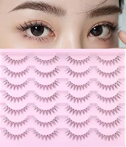 Mink Lashes Fluffy Russian Mink Lashes Extension 17mm Wispy False Eyelashes 6D D Curl Russian Strip Lashes Pack by Kiromiro Kiromiro