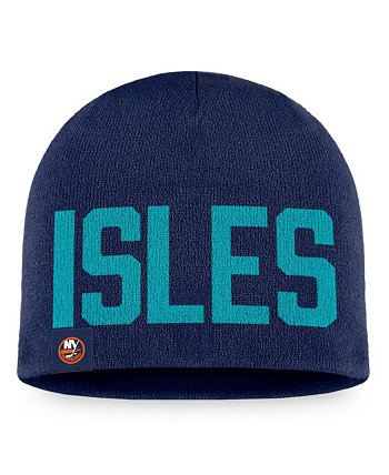Мужская темно-синяя вязаная шапка New York Islanders 2024 NHL Stadium Series Fanatics