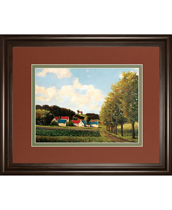 Маленькие фермы, автор Питер Моленаар, настенное искусство с принтом в рамке, 34 "x 40" Classy Art