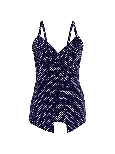 Женский Топ для плавания Miraclesuit Love Knot Polka Dot Miraclesuit