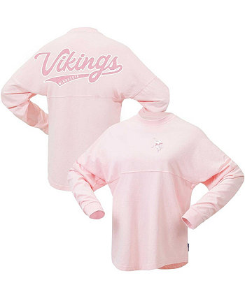 Женская розовая трикотажная футболка Minnesota Vikings Millennial Spirit Fanatics