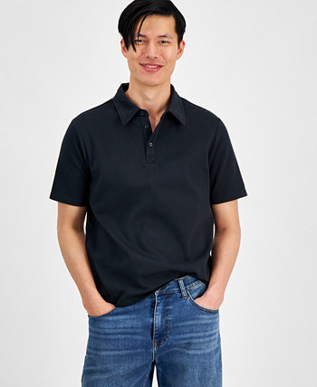Мужская однотонная рубашка-поло обычного кроя, созданная для Macy's And Now This