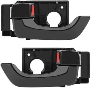 ‎LUJUNTEC Interior Door Handles,Front Inside Door Handles,Front Driver Passenger Side,Replacement for 2003-2008 for Hyundai for Tiburon,2pcs Balck Handles Replace 82620-2G000K2 Lujuntec