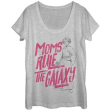 Футболка с рисунком принцессы Леи «Звездные войны» для юниоров Moms Rule The Galaxy Star Wars