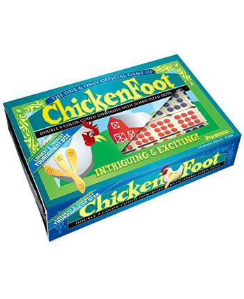 ChickenFoot Double 9 Color Dot Dominoes - Размер турнира Puremco