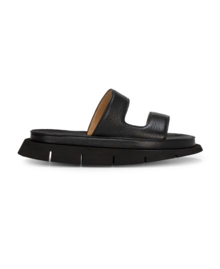 Vetro Leather Two-Strap Slides Marsell