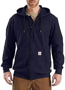 Carhartt Men's Rain Defender Rutland Thermal Lined Hooded Zip Front Sweatshirt Carhartt