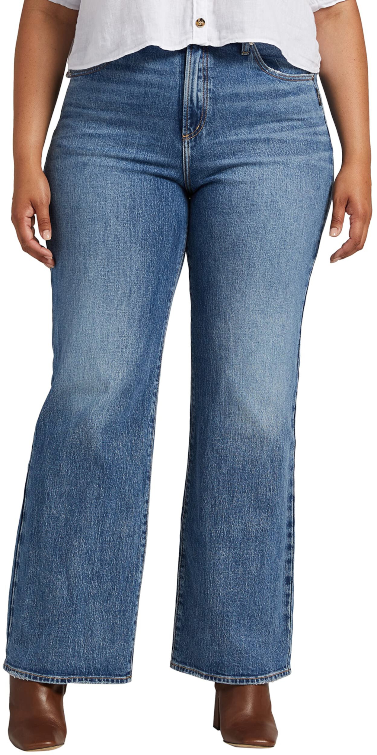 Очень желанные джинсы больших размеров с высокой посадкой W28918RCS398 Silver Jeans Co.