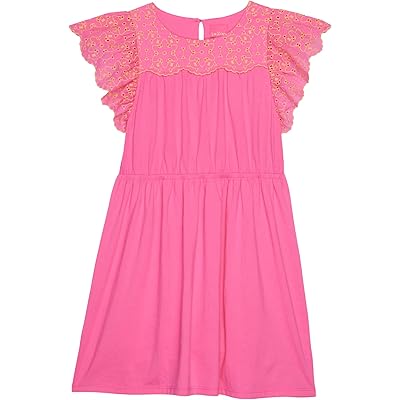 Платье Evette с рюшами и вышивкой от Lilly Pulitzer Kids, 65% полиэстер, 35% хлопок Lilly Pulitzer Kids